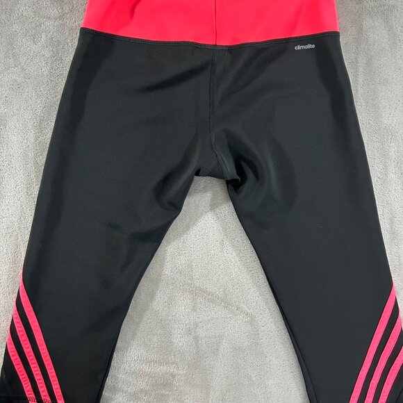 Adidas- Women's Leggings  (black/pink)(Size: M) - Picture 5 of 5